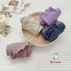 Quần legging dài màu trơn cho bé gái thun tăm mềm mại co giãn1 đến 7 tuổi BERNIE