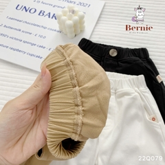 Quần kaki dài cho bé trai dáng baggy BERNIE kids màu trắng đen be basic hàn quốc 1 đến 7 tuổi 1023Q020