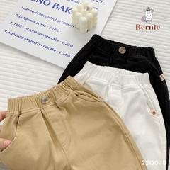 Quần kaki dài cho bé trai dáng baggy BERNIE kids màu trắng đen be basic hàn quốc 1 đến 7 tuổi 1023Q020