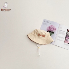 Mũ tai bèo unisex bé trai bé gái 2 mặt dễ thương có dây cho bé 1 đến 6 tuổi BERNIE