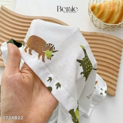 Set bé trai ngắn bernie họa tiết khủng long phong cách hàn quốc cho bé trai size 1 đến 7 tuổi BERNIE 0724B22