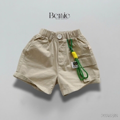 Quần short quần kaki đùi phối túi hộp 1 bên cho bé trai đi chơi đi học size 9 tới 28kg BERNIE P1124Q51