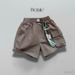 Quần short quần kaki đùi phối túi hộp 1 bên cho bé trai đi chơi đi học size 9 tới 28kg BERNIE P1124Q51