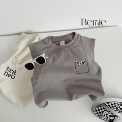 Áo thun ba lỗ tank top họa tiết gấu trúc phong cách hàn quốc cho bé từ 9 tới 28kg BERNIE P1124A54