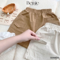  Set bộ polo ngắn tay nhiều màu cho bé trai họa tiết thêu ô tô kèm quần short kaki size 9 tới 25kg BERNIE H0625B40
