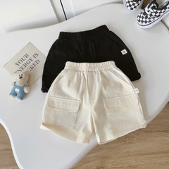 Quần kaki quần short đùi túi hộp phối túi cho bé trai size 1 đến 6 tuổi BERNIE TH-H1224B36