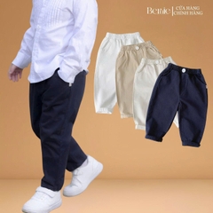 Quần dài kaki đính cúc quần âu dài kaki cho bé trai phong cách Hàn quốc 1 đến 7 tuổi BERNIE H0525Q30