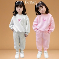 Set bộ dài nỉ bông họa tiết sinh nhật dễ thương cho bé gái từ 9kg tới 25kg BERNIE KIDS 0824B25