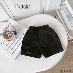 Set bộ tay ngắn áo polo họa tiết beach mùa hè kèm quần short size 9 tới 28kg BERNIE T0825B38