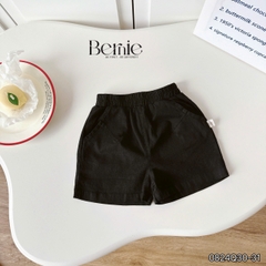 Quần sooc đùi linen kaki mềm bé trai bé gái unisex màu trắng nâu be BERNIE phong cách hàn quốc 7kg đến 30kg