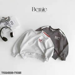 Set bộ thể thao tay dài phối màu chất da cá họa tiết 92 cho bé trai size 1 đến 7 tuổi BERNIE T1024B03