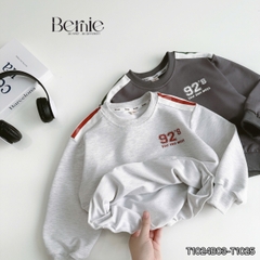 Set bộ thể thao tay dài phối màu chất da cá họa tiết 92 cho bé trai size 1 đến 7 tuổi BERNIE T1024B03