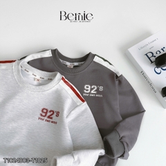 Set bộ thể thao tay dài phối màu chất da cá họa tiết 92 cho bé trai size 1 đến 7 tuổi BERNIE T1024B03
