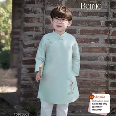 Áo dài cách tân áo dài Sắc Việt cho bé trai chất tafta tre kèm hình thêu size 9 tới 25kg BERNIE T0925B02