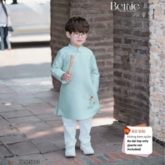 Áo dài cách tân áo dài Sắc Việt cho bé trai chất tafta tre kèm hình thêu size 9 tới 25kg BERNIE T0925B02