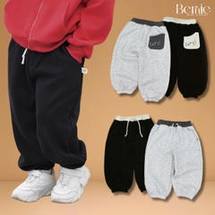 Quần dài quần nỉ lót lông Lerhi phối màu cho bé trai phong cách sành điệu size 10 tới 29kg BERNIE H1025Q59Đ