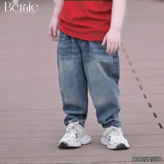 Quần jean quần denim dài FIT wash mài nhẹ cho bé trai phong cách hàn quốc size 11 tới 28kg BERNIE H1125Q55Đ