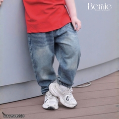 Quần jean quần denim dài FIT wash mài nhẹ cho bé trai phong cách hàn quốc size 11 tới 28kg BERNIE H1125Q55Đ