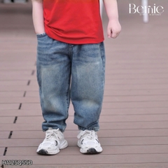 Quần jean quần denim dài FIT wash mài nhẹ cho bé trai phong cách hàn quốc size 11 tới 28kg BERNIE H1125Q55Đ