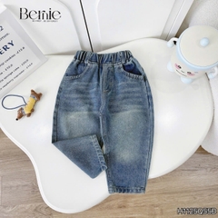 Quần jean quần denim dài FIT wash mài nhẹ cho bé trai phong cách hàn quốc size 11 tới 28kg BERNIE H1125Q55Đ