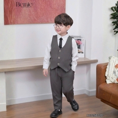 Set vest gi lê tay dài Luxe cho bé trai 4 chi tiết phong cách Hàn quốc size 8 tới 25kg BERNIE H1225B22Đ
