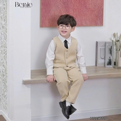 Set vest gi lê tay dài Luxe cho bé trai 4 chi tiết phong cách Hàn quốc size 8 tới 25kg BERNIE H1225B22Đ