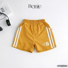 Quần short thể thao chất thun cotton phong cách Bernie Boy cho bé trai bé gái size 9 tới 28kg BERNIE H1125B34