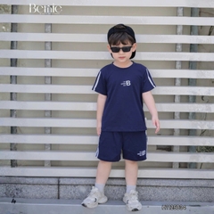Quần short thể thao chất thun cotton phong cách Bernie Boy cho bé trai bé gái size 9 tới 28kg BERNIE H1125B34