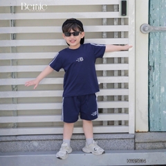 Quần short thể thao chất thun cotton phong cách Bernie Boy cho bé trai bé gái size 9 tới 28kg BERNIE H1125B34