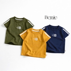  Áo thun tay ngắn unisex cho bé trai bé gái phong cách thể thao Boy size 9 tới 28kg BERNIE H1125B34