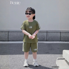  Áo thun tay ngắn unisex cho bé trai bé gái phong cách thể thao Boy size 9 tới 28kg BERNIE H1125B34
