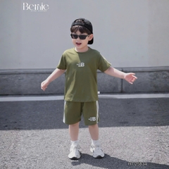  Áo thun tay ngắn unisex cho bé trai bé gái phong cách thể thao Boy size 9 tới 28kg BERNIE H1125B34
