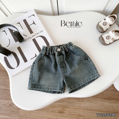 Set bộ tay ngắn bé trai áo thun khủng long kèm quần short jean từ 9 đến 28kg BERNIE BT0725A56