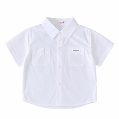 Áo sơ mi tay ngắn cho bé trai phối túi phong cách hàn quốc Boss size 9 tới 28kg BERNIE T1025B67Đ