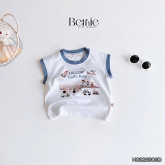 Áo thun áo tanktop sắc màu phong cách hàn quốc cho bé đi chơi đi học size 1 tới 7 tuổi BERNIE H0326B03Đ