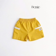 Quần short quần thun cotton sắc màu cho bé trai đi chơi đi học mặc nhà size 1 tới 7 tuổi BERNIE H0326B03Đ