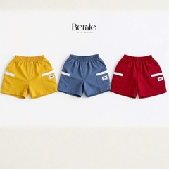 Quần short quần thun cotton sắc màu cho bé trai đi chơi đi học mặc nhà size 1 tới 7 tuổi BERNIE H0326B03Đ