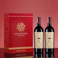 Hộp quà 2 chai rượu vang đỏ 50 Anniversario (Vang 50)