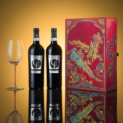 Hộp quà 2 chai rượu vang đỏ CF Collefrisio Montepulciano D'Abruzzo