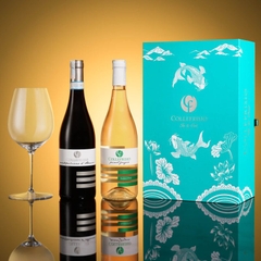 Hộp quà 2 chai rượu vang trắng và đỏ CF Collefrisio Pinot Grigio & Montepulciano d’Abruzzo