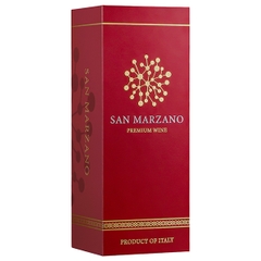 Hộp Quà Đựng Rượu 1 Chai Sanmazano Kèm Túi - Màu đỏ Ruby