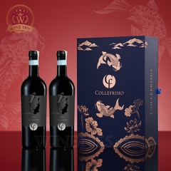 Hộp quà 2 chai rượu vang đỏ Cá Chép đen