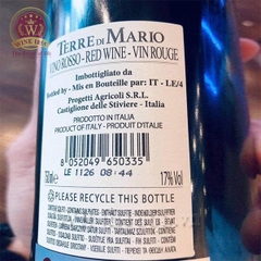 Rượu Vang Ý Terre Di Mario 17%