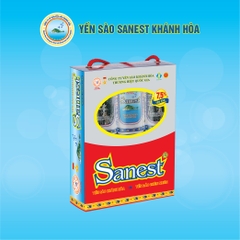 Nước yến sào Khánh Hòa Sanest Lon 190ML, 7.5% yên sào. Hộp 06 Lon (Không đường) - S003H6