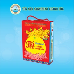 Xuân - Hộp 06 lon 190ml, 7.5% yến sào, có đường. Nước Yến sào Sanvinest Khánh Hòa - S121-H6X
