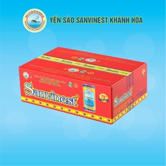 Thùng 30 lon 190ml, 7.5% Yến sào. Nước Yến sào Khánh Hòa Sanvinest. S121-T30