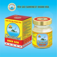 Nước yến sào Khánh Hòa Sanvinest Nhân Sâm lọ 70ml, 21% Yến sào - S207