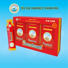 Tinh Chất Yến Sào Khánh Hòa Sanvinest 25ml - Hộp Quà Tặng 30 Túi,  Dưỡng Chất Từ Thiên Nhiên, Chăm Sóc Sức Khỏe Toàn Diện