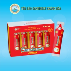 Tinh Chất Yến Sào Khánh Hòa Sanvinest Không Đường, Hộp Quà Tặng 20 Túi 25ml - Giải Pháp Dinh Dưỡng Từ Thiên Nhiên
