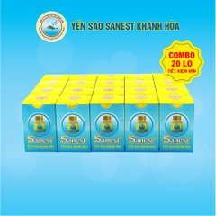 [Combo 20 lọ] Nước yến sào Khánh Hòa Sanest không đường dành cho người cao tuổi 70 ml - 096